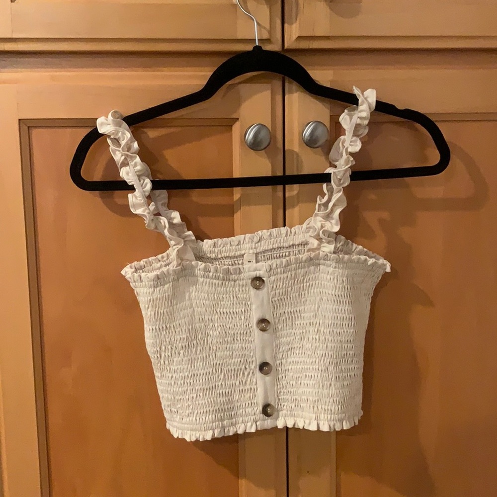 Scrunched crop top